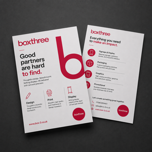 Printed A5 flyers